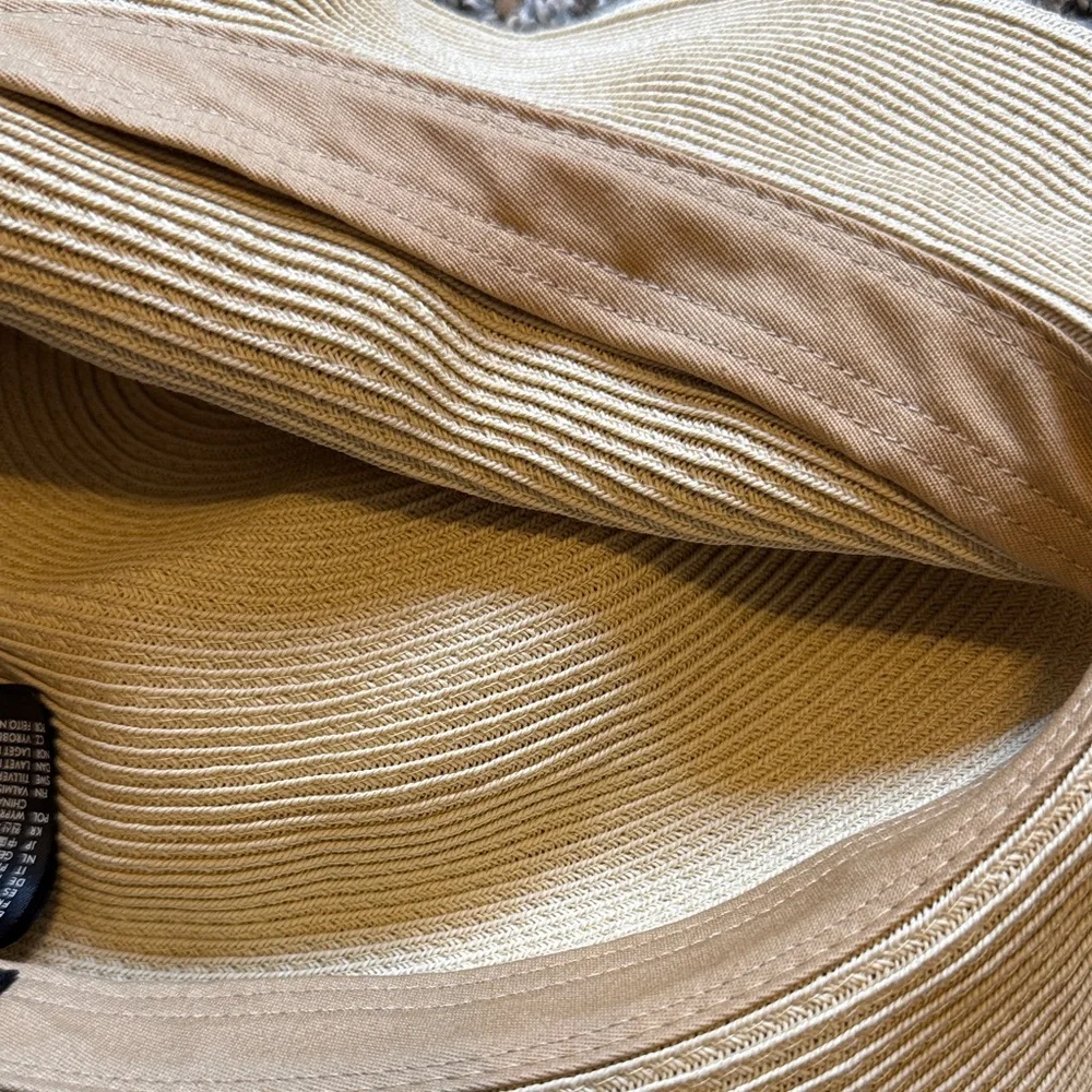 Brixton Beige Straw Hat with Leather Wrap - Picture 6 of 6